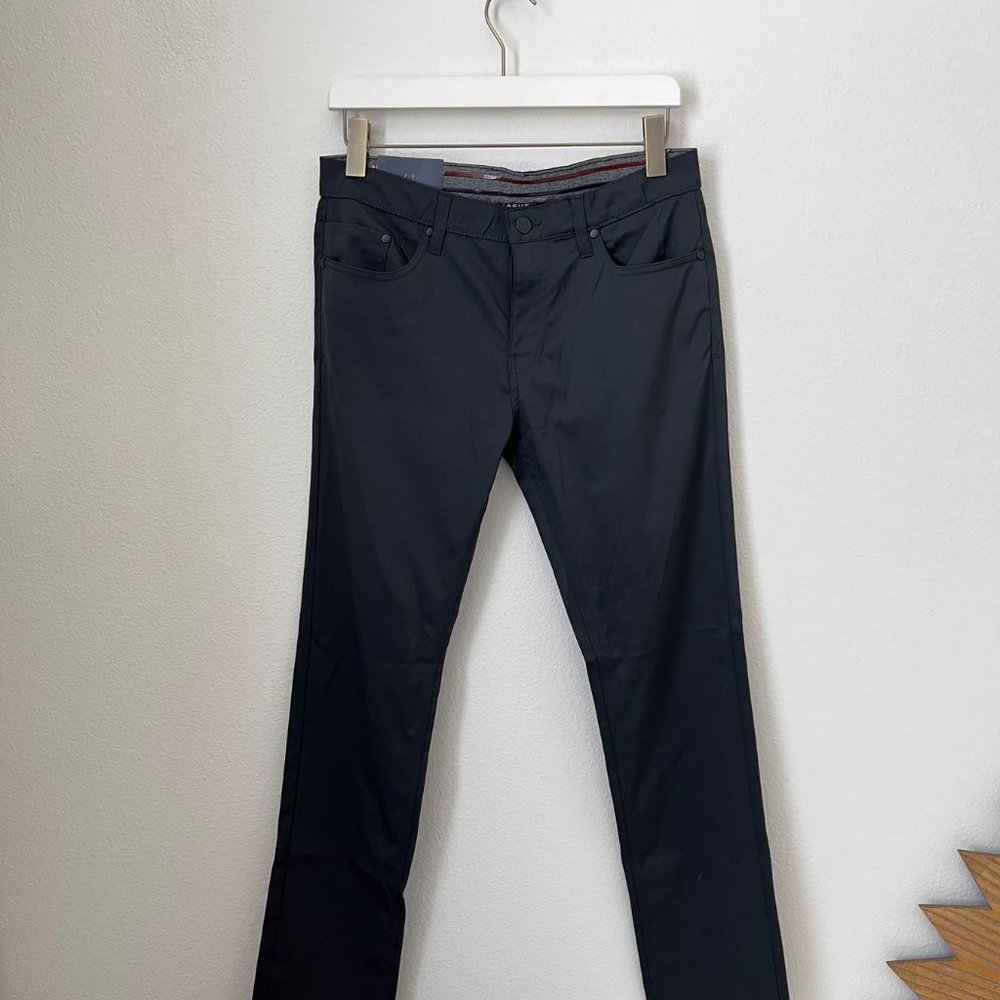 NWT JACHS NY BLACK STRAIGHT FIT PERFORMANCE TECH PANTS IN BLACK SIZE 31x32 $119